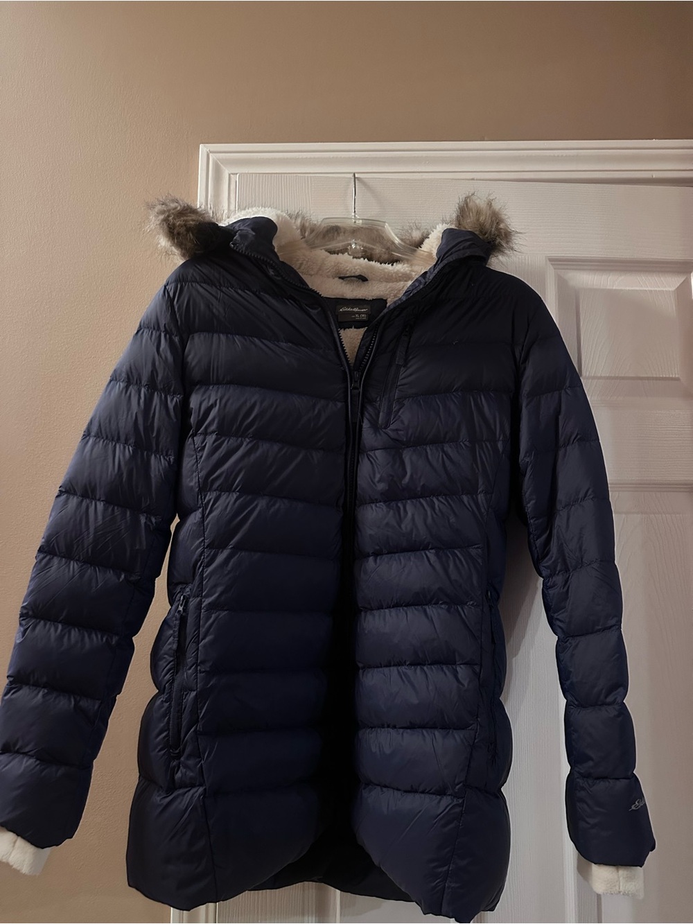 Eddie Bauer Girl’s Long Parka Jacket - Down Jacket with Fur Hood